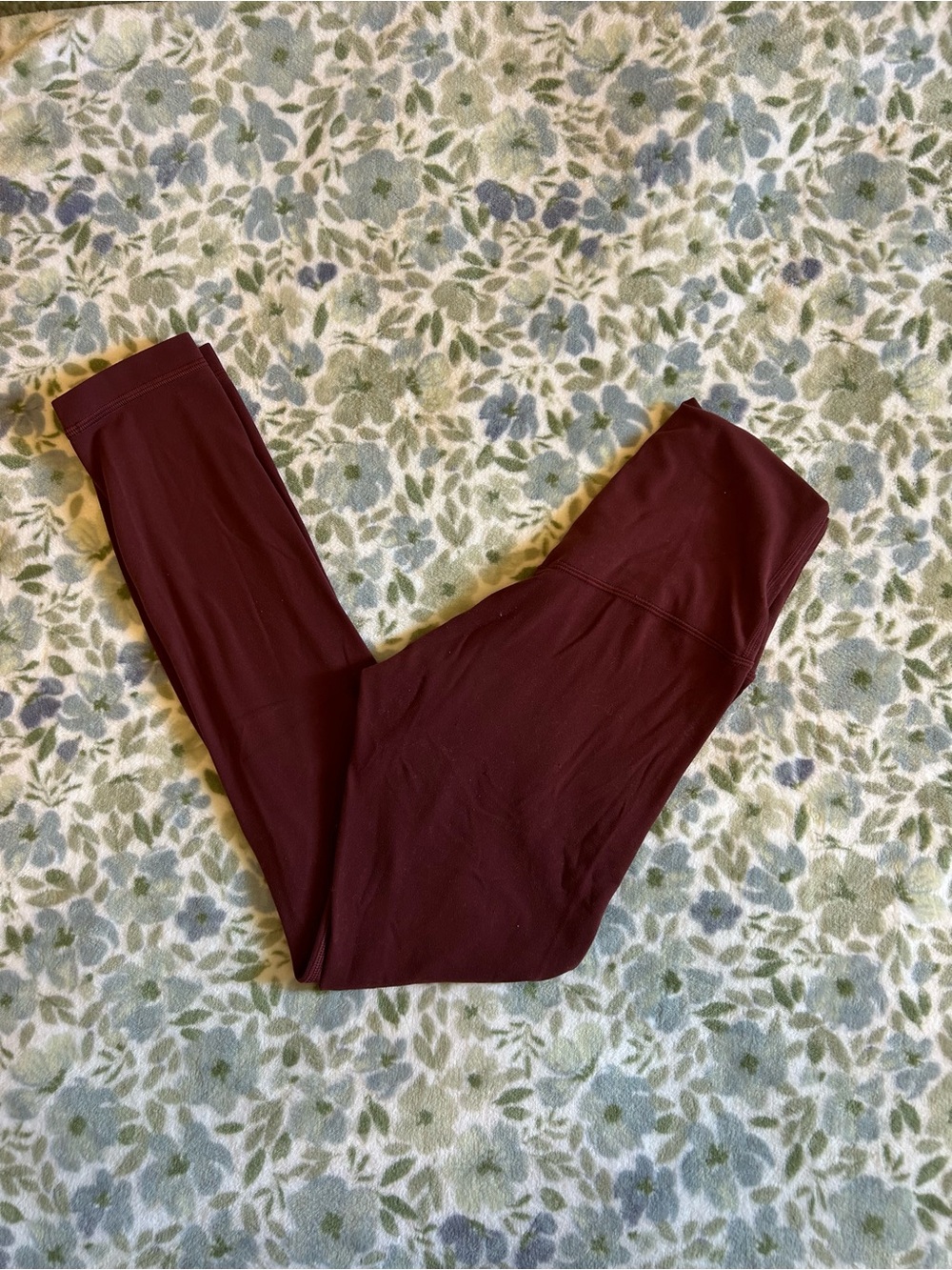 Burgundy Lululemon Align 25” Leggings